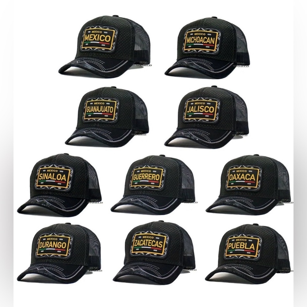 States of Mexico Trucker Hat Snapback Mesh Western Baseball Cap NWT
